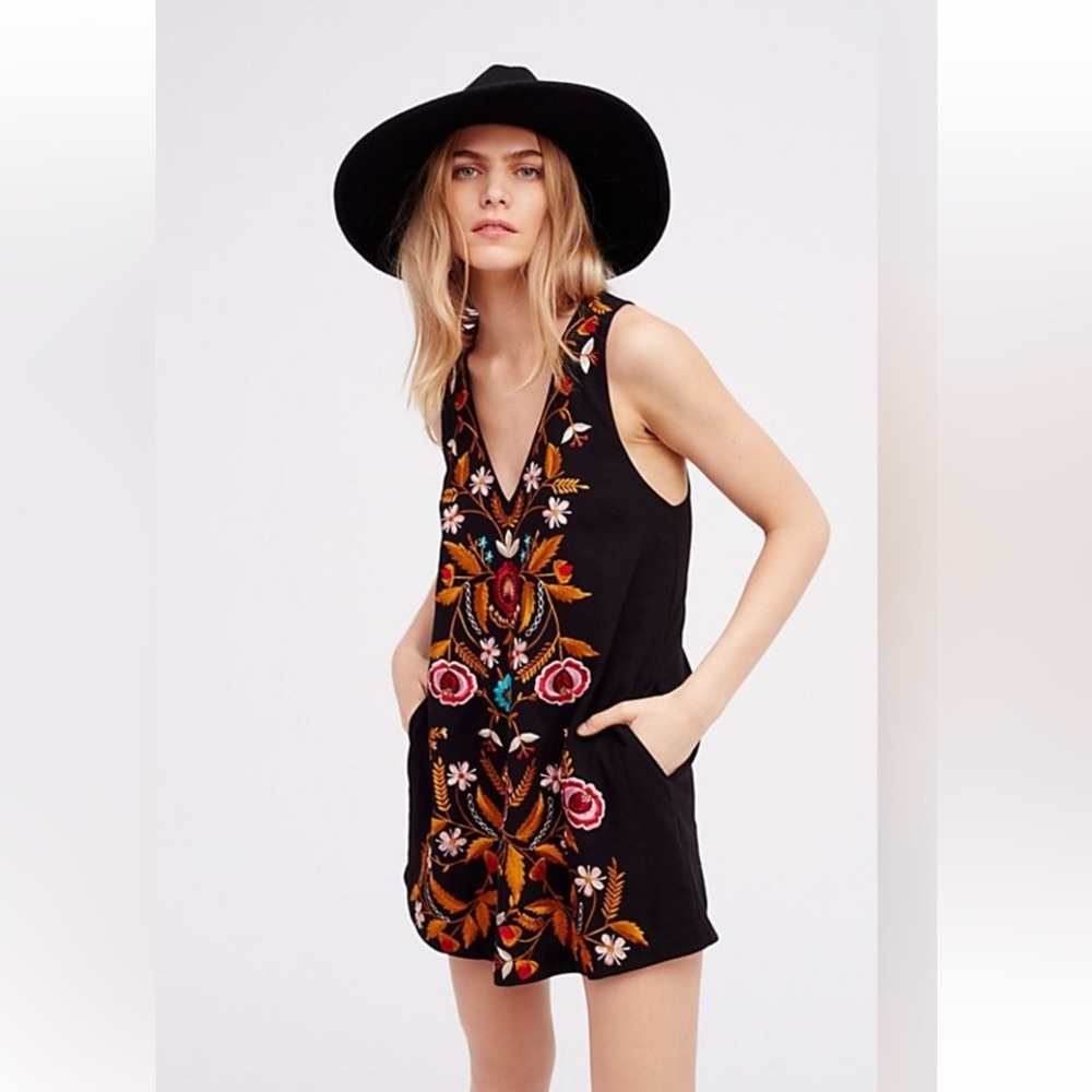 🌺🍂Free People Folk Song Mini Dress, M, NWT